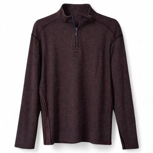 Tommy Bahama Flipsider Reversible Quarter Zip Pullover XXL Midnight Oil